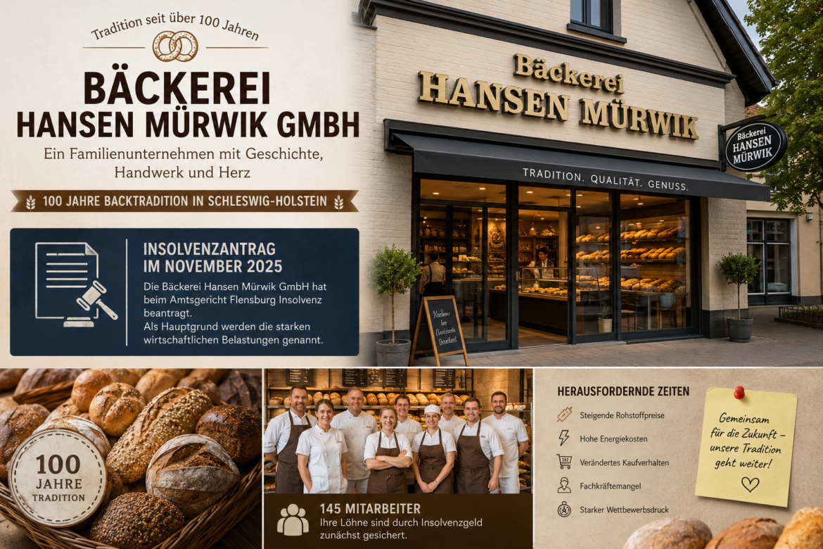 Bäckerei Hansen Mürwik GmbH: Insolvenz eines traditionsreichen Familienunternehmens – Hintergründe, Ursachen und Ausblick